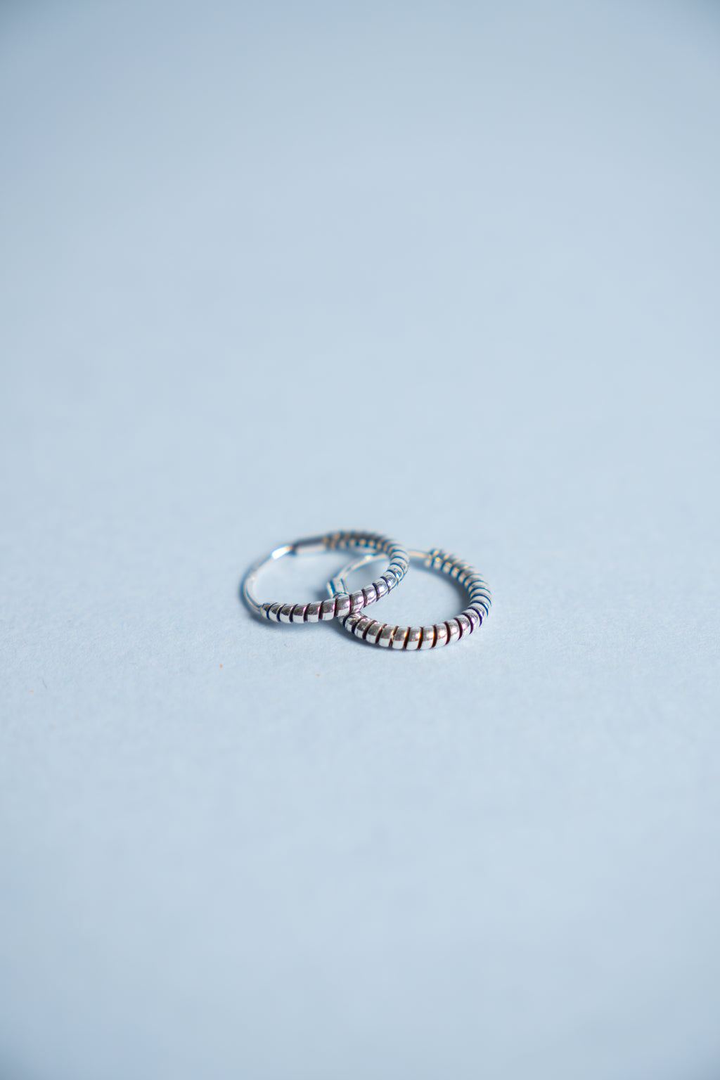 SILVER HOOP EARRINGS
